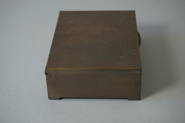 Bauhaus Brass Cigar Box from Erhard & Söhne-RST-1233388