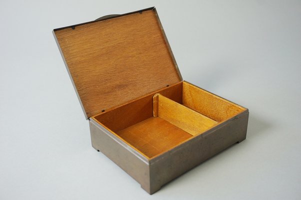 Bauhaus Brass Cigar Box from Erhard & Söhne-RST-1233388