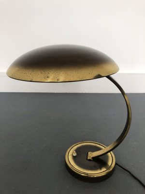 Bauhaus Brass Model 6751 Desk Lamp by Christian Dell for Kaiser Leuchten, 1950s-JWH-1450813