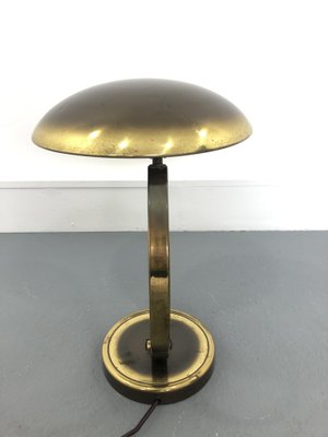 Bauhaus Brass Model 6751 Desk Lamp by Christian Dell for Kaiser Leuchten, 1950s-JWH-1450813