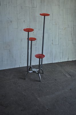 Bauhaus Chrome and Plastic Plant Stand, 1940s-OXJ-699263