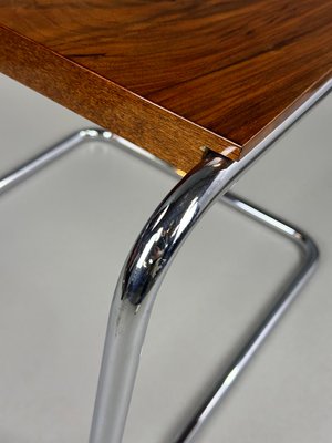 Bauhaus Chrome and Walnut Couch Table, 1930s-XSL-2024682