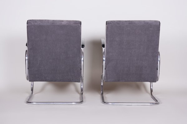 Bauhaus Chrome Armchairs attributed to Mücke Melder, 1930s, Set of 2-WHY-1767455