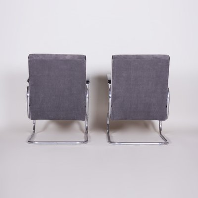 Bauhaus Chrome Armchairs attributed to Mücke Melder, 1930s, Set of 2-WHY-1767455