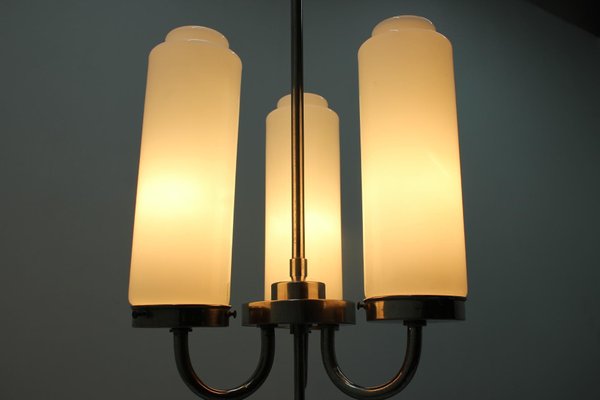 Bauhaus Chrome Ceiling Lamp, 1930s-TZ-774593