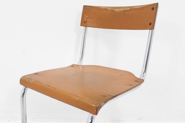 Bauhaus Chrome Childrens Chair-TZ-1231983