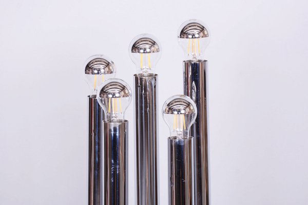 Bauhaus Chrome Floor Lamp, France, 1950s-WHY-1705985