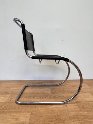 Bauhaus Chrome & Leather Chair Mr 10 attributed to Ludwig Mies Van Der Rohe for Thonet, 1980s-TZ-2018649