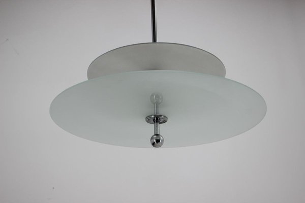 Bauhaus Chrome Pendant Lamp, 1930s-TZ-891674