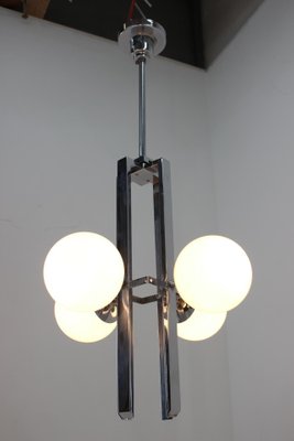 Bauhaus Chrome Pendant Light, 1930s-TZ-1156520