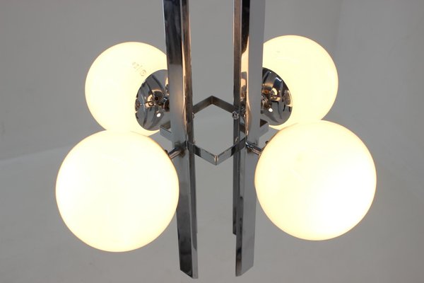 Bauhaus Chrome Pendant Light, 1930s-TZ-1156520