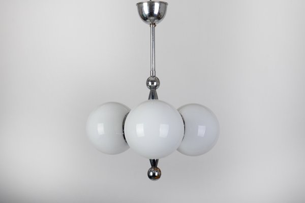 Bauhaus Chrome Plated Chandelier, 1930s-VHD-1017742