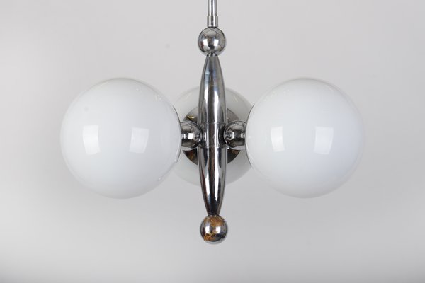 Bauhaus Chrome Plated Chandelier, 1930s-VHD-1017742