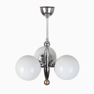 Bauhaus Chrome Plated Chandelier, 1930s-VHD-1017742