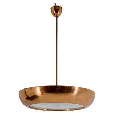 Bauhaus Copper Chandelier by Josef Hurka, 1930s-TZ-1747897