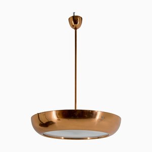 Bauhaus Copper Chandelier by Josef Hurka, 1930s-TZ-1747897