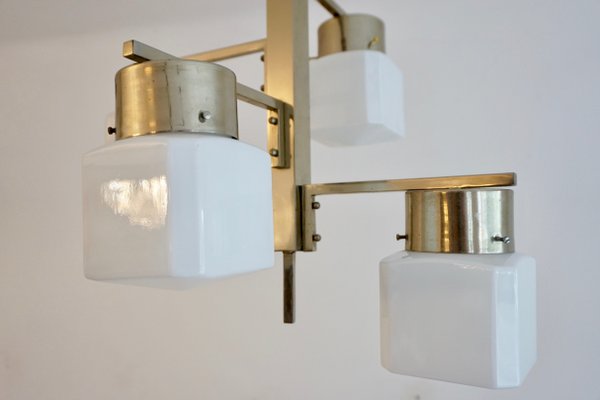 Bauhaus Czech Chandelier, 1930s-HYJ-660274