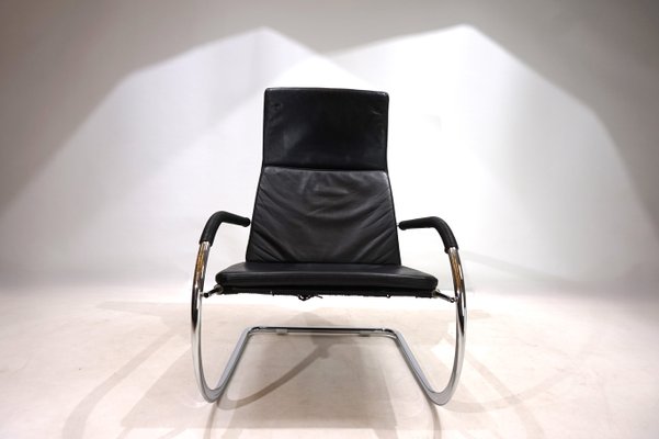 Bauhaus D35 Kinetic Leather Lounge Chair by Anton Lorenz for Tecta, 1980s-HUW-2016609