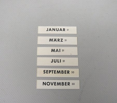 Bauhaus Eternal Calendar in Brass by Jakob Maul, 1930s-EY-1780514