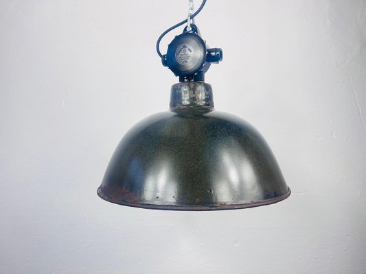 Bauhaus Factory Ceiling Lamp, GDR, 1960s-WPB-1791219