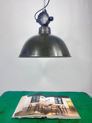 Bauhaus Factory Ceiling Lamp, GDR, 1960s-WPB-1791219