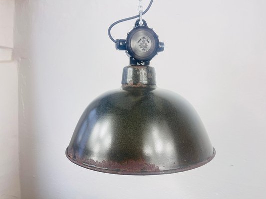 Bauhaus Factory Ceiling Lamp, GDR, 1960s-WPB-1791219