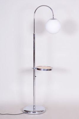 Bauhaus Floor Lamp in Chrome & Milk Glass, 1930s-WHY-1767519