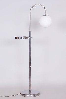 Bauhaus Floor Lamp in Steel and Milk Glass, 1930s-WHY-1734231