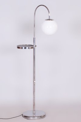 Bauhaus Floor Lamp in Steel and Milk Glass, 1930s-WHY-1734231