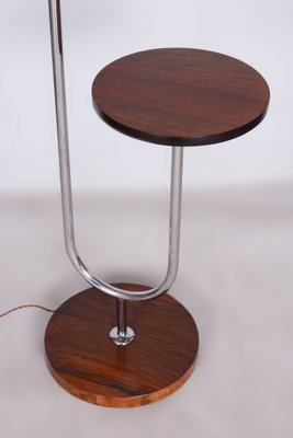 Bauhaus Floor Lamp in Walnut and Chrome, 1930s-WHY-1723755