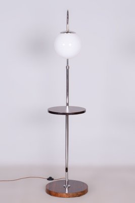 Bauhaus Floor Lamp in Walnut and Chrome, 1930s-WHY-1723755