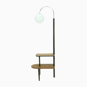 Bauhaus Floor Lamp with Shelter Table by Jindrich Halabala-FHJ-1297401