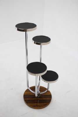 Bauhaus Flower Side Table in Chrome by J. Halabala, 1930s-TZ-1277086