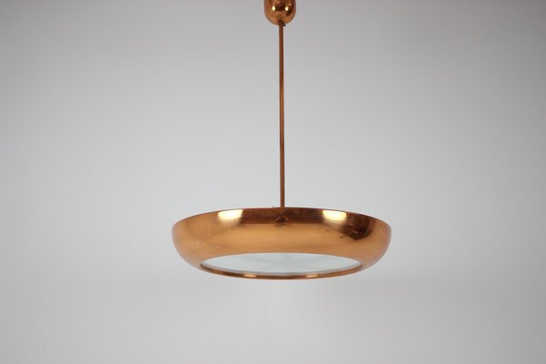 Bauhaus / Functionalism UFO Pendant by Josef Hurka for Napako, 1940s-TZ-980723