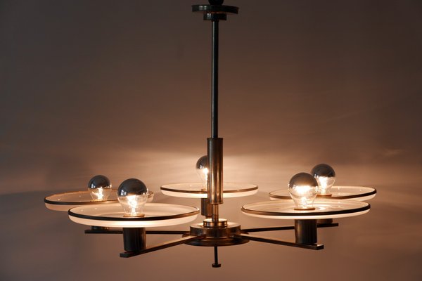 Bauhaus German Chandelier, 1930s-WPT-652963