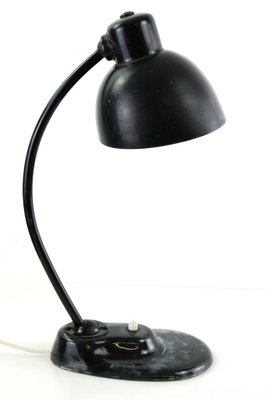 Bauhaus German Table Lamp with Glass Foot by H. Bredendieck and Marianne Brandt for Kandem / Bauhaus, 1928-ZWH-1801104