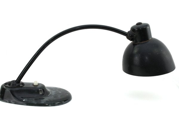 Bauhaus German Table Lamp with Glass Foot by H. Bredendieck and Marianne Brandt for Kandem / Bauhaus, 1928-ZWH-1801104