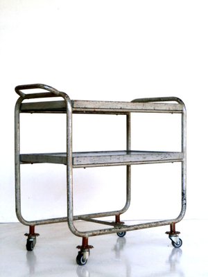 Bauhaus Industrial Bar Cart Serving Trolley, 1940s-GKB-840700