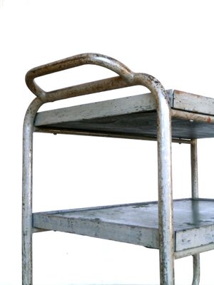 Bauhaus Industrial Bar Cart Serving Trolley, 1940s-GKB-840700