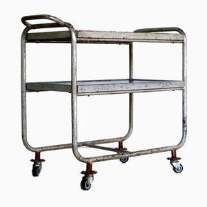 Bauhaus Industrial Bar Cart Serving Trolley, 1940s-GKB-840700