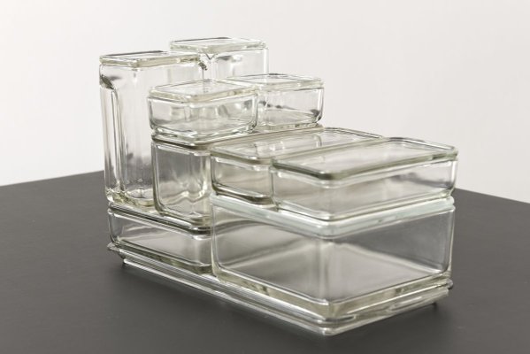 Bauhaus Kubus Storage Containers by Wilhelm Wagenfeld for VLG, Germany, 1930s, Set of 21-LOB-700739