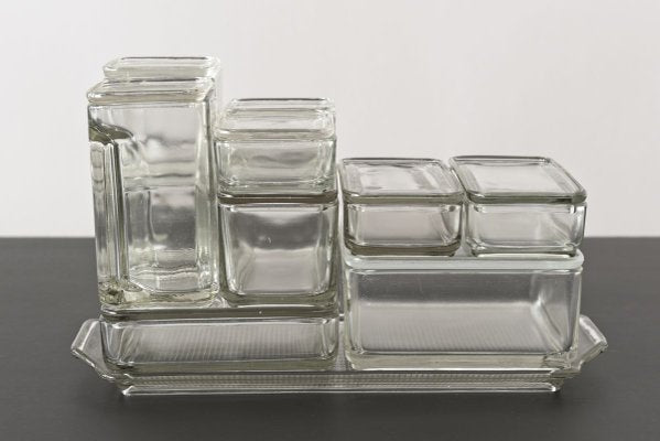 Bauhaus Kubus Storage Containers by Wilhelm Wagenfeld for VLG, Germany, 1930s, Set of 21-LOB-700739