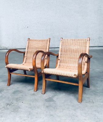 Bauhaus Lounge Chair Set by Erich Dieckmann, 1930s, Set of 2-RQV-1791451