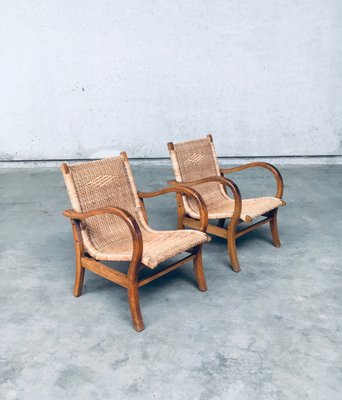 Bauhaus Lounge Chair Set by Erich Dieckmann, 1930s, Set of 2-RQV-1791451