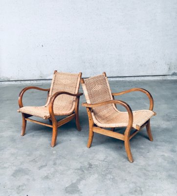 Bauhaus Lounge Chair Set by Erich Dieckmann, 1930s, Set of 2-RQV-1791451