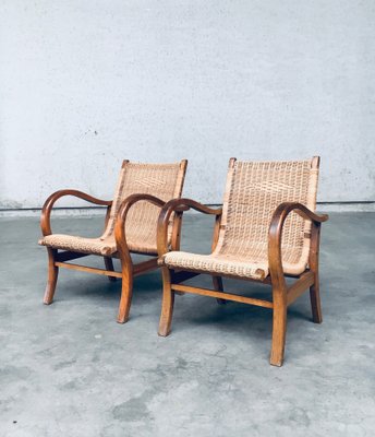 Bauhaus Lounge Chair Set by Erich Dieckmann, 1930s, Set of 2-RQV-1791451