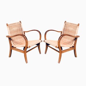 Bauhaus Lounge Chair Set by Erich Dieckmann, 1930s, Set of 2-RQV-1791451