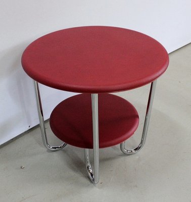 Bauhaus Metal & Chrome Table by Michael Thonet for Thonet, 1940s-RVK-949747