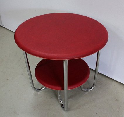 Bauhaus Metal & Chrome Table by Michael Thonet for Thonet, 1940s-RVK-949747