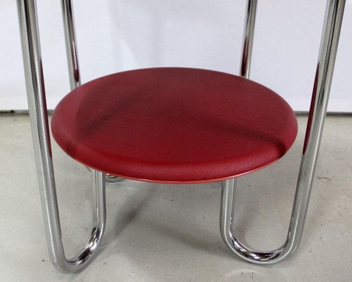 Bauhaus Metal & Chrome Table by Michael Thonet for Thonet, 1940s-RVK-949747